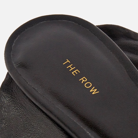 The Row Leather Coco Mules in Black - Picture 7 of 8